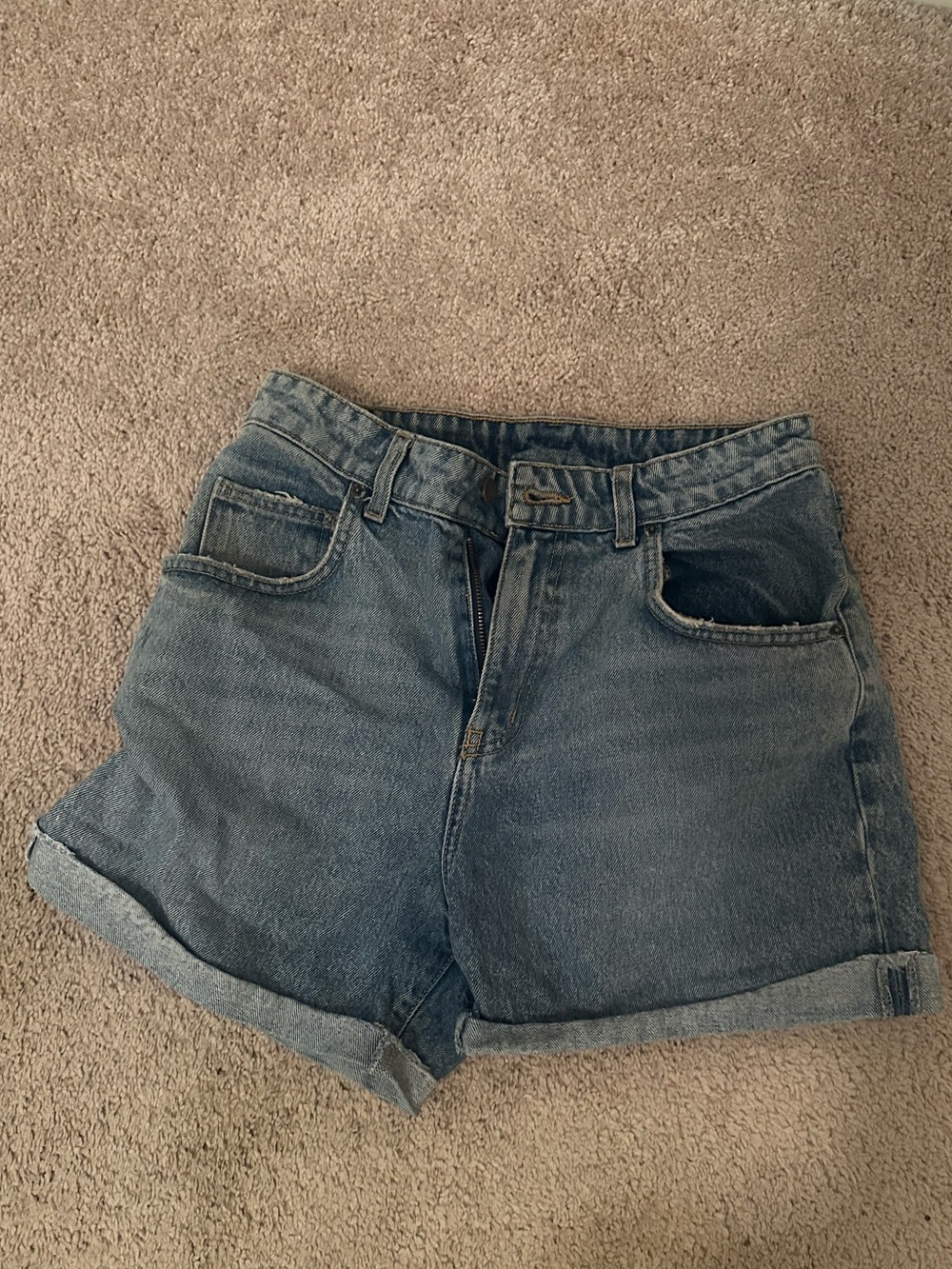 Carmar Vintage High-Rise Blue Denim Shorts